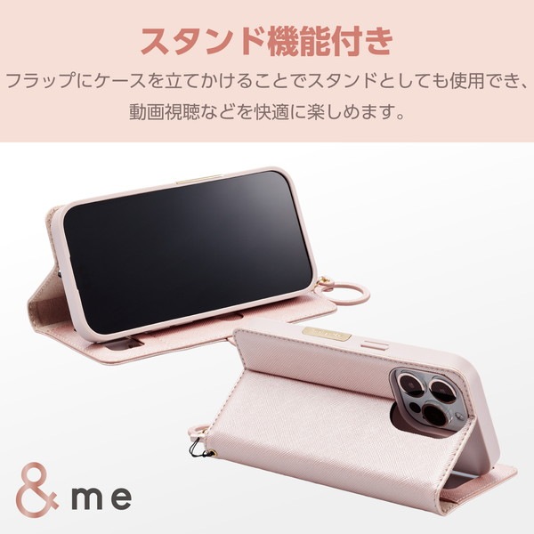 ELECOM ���쥳�� PM-A23CPLFJM2PN iPhone 15 Pro �ڎ��ގ������� ��Ģ�� �����դ� �؎ݎ����դ� &Me �ˎߎݎ��ڥ���󥻥��Բġ��̳�ƻ����Υ�������Բġ�