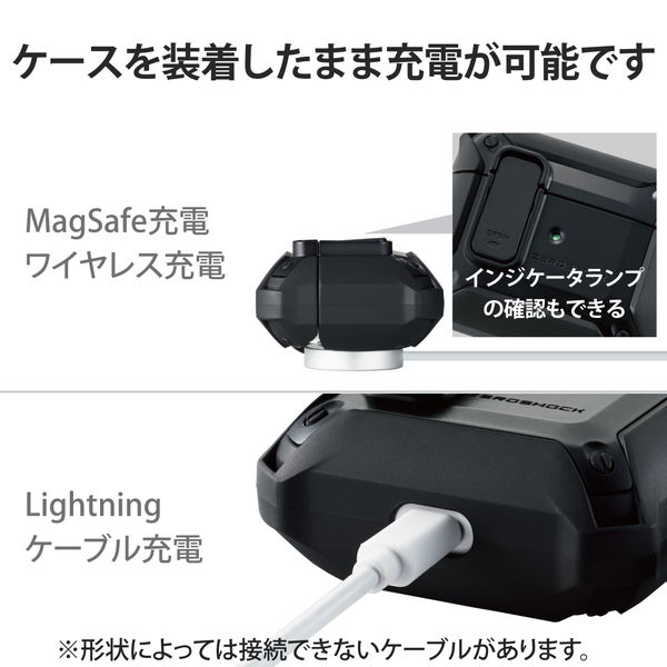 ELECOM ���쥳�� AVA-AP3ZEROLBK AirPods ��3���� (2021ǯ) �� ������ ���С� ZEROSHOCK Lock ���å���ǽ ����ӥ��� ��ɻ� �磻��쥹�����б� �׷�ۼ� �֥�å��ڥ���󥻥��Բġ��̳�ƻ����Υ�������Բġ�