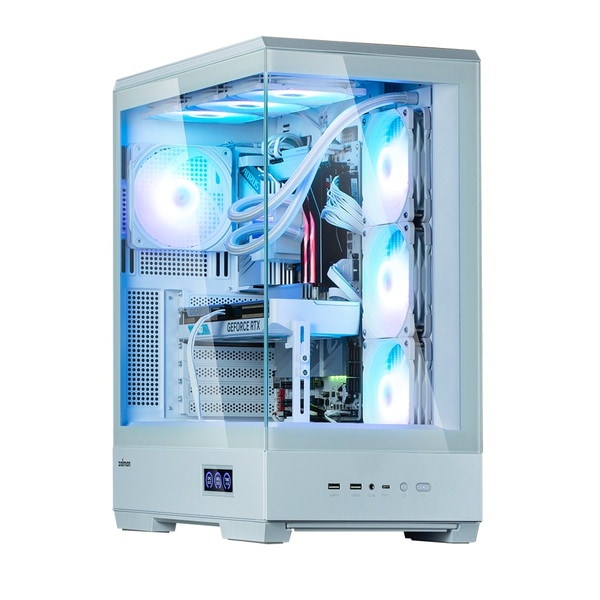 ZALMAN PC������ P50 DS White �ۥ磻�� �ߥɥ륿� �ꥢ�륿������󥹥��꡼����� �ԥ顼�쥹�ǥ����� ATX�б��ڥ���󥻥��Բġ��̳�ƻ����Υ�������Բġ� -������-