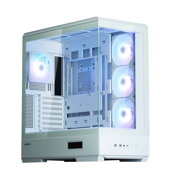 ZALMAN PC������ P50 DS White �ۥ磻�� �ߥɥ륿� �ꥢ�륿������󥹥��꡼����� �ԥ顼�쥹�ǥ����� ATX�б��ڥ���󥻥��Բġ��̳�ƻ����Υ�������Բġ� -������-