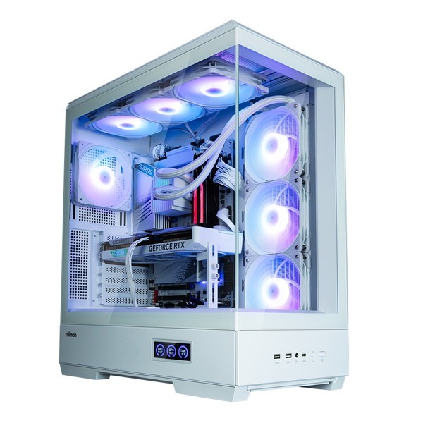 ZALMAN PC������ P50 DS White �ۥ磻�� �ߥɥ륿� �ꥢ�륿������󥹥��꡼����� �ԥ顼�쥹�ǥ����� ATX�б��ڥ���󥻥��Բġ��̳�ƻ����Υ�������Բġ� -������-
