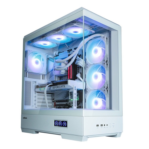 ZALMAN PC������ P50 DS White �ۥ磻�� �ߥɥ륿� �ꥢ�륿������󥹥��꡼����� �ԥ顼�쥹�ǥ����� ATX�б��ڥ���󥻥��Բġ��̳�ƻ����Υ�������Բġ� -������-