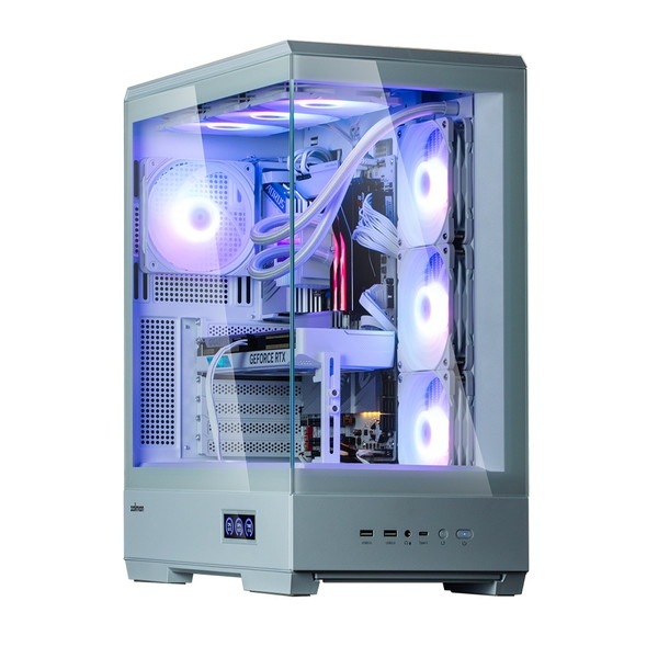 ZALMAN PC������ P50 DS White �ۥ磻�� �ߥɥ륿� �ꥢ�륿������󥹥��꡼����� �ԥ顼�쥹�ǥ����� ATX�б��ڥ���󥻥��Բġ��̳�ƻ����Υ�������Բġ� -������-