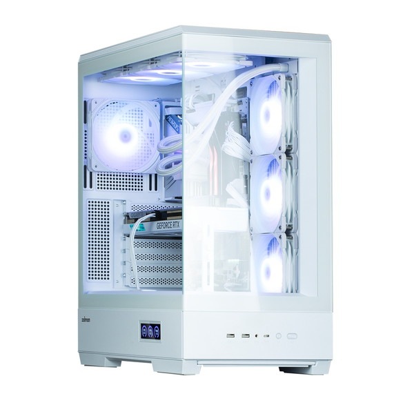 ZALMAN PC������ P50 DS White �ۥ磻�� �ߥɥ륿� �ꥢ�륿������󥹥��꡼����� �ԥ顼�쥹�ǥ����� ATX�б��ڥ���󥻥��Բġ��̳�ƻ����Υ�������Բġ� -������-