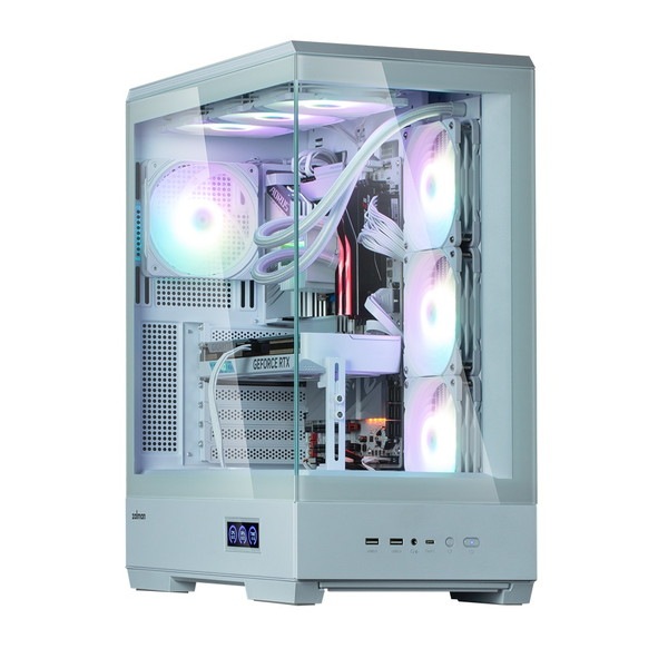 ZALMAN PC������ P50 DS White �ۥ磻�� �ߥɥ륿� �ꥢ�륿������󥹥��꡼����� �ԥ顼�쥹�ǥ����� ATX�б��ڥ���󥻥��Բġ��̳�ƻ����Υ�������Բġ� -������-
