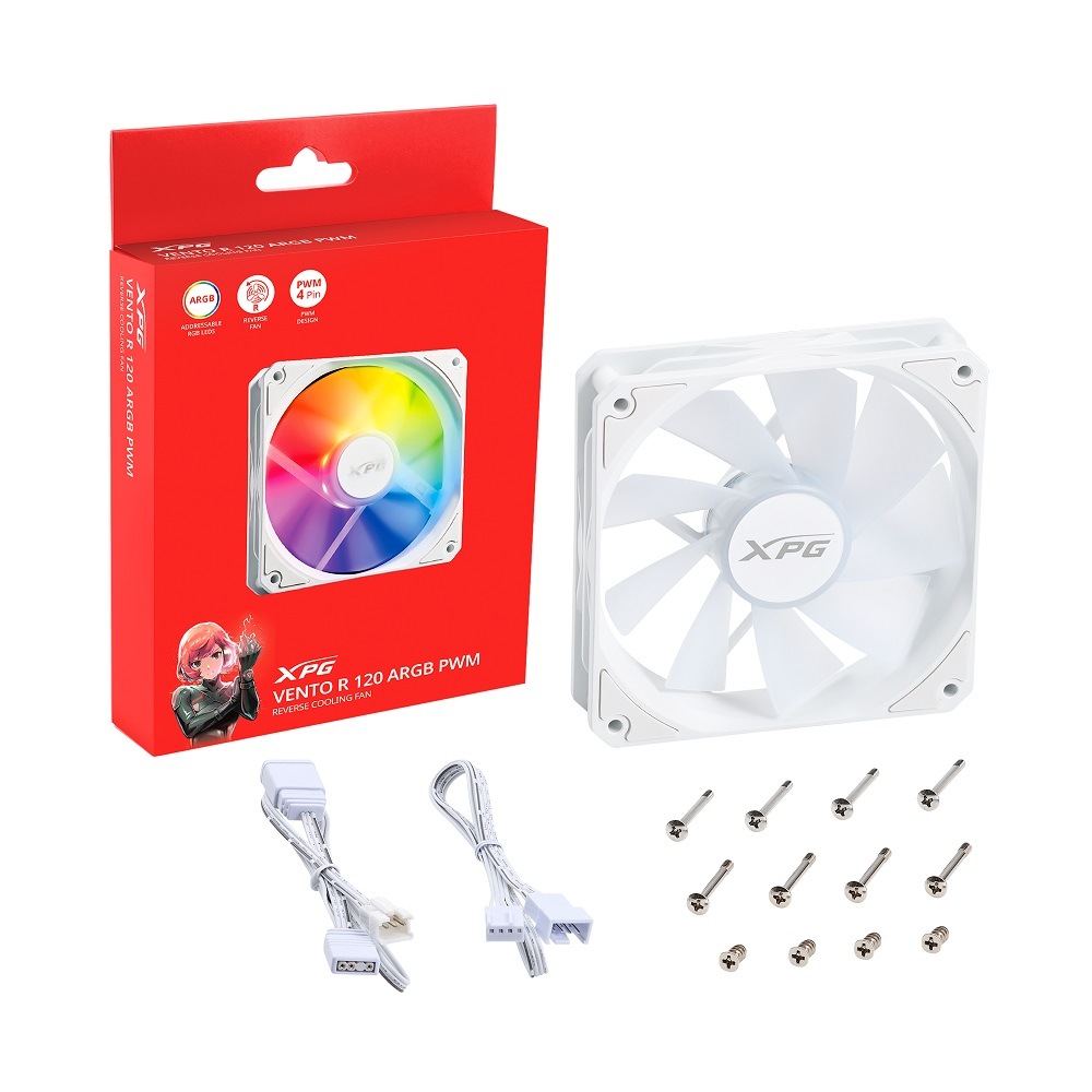 ��С���������FAN XPG  VENTO R 120ARGB PWM��VENTOR120ARGBPWM-WHCWW�ʥۥ磻�ȥ�ǥ�)�ڥ���󥻥��Բġ��̳�ƻ����Υ�������Բġ�