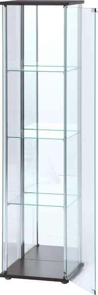 不二貿易 ガラスコレクションケース 4段(背面ミラー付キ) TMG-G21 商品コード96046【代引・日時指定・キャンセル不可・北海道沖縄離島配送不可】 -お取リ寄せ-