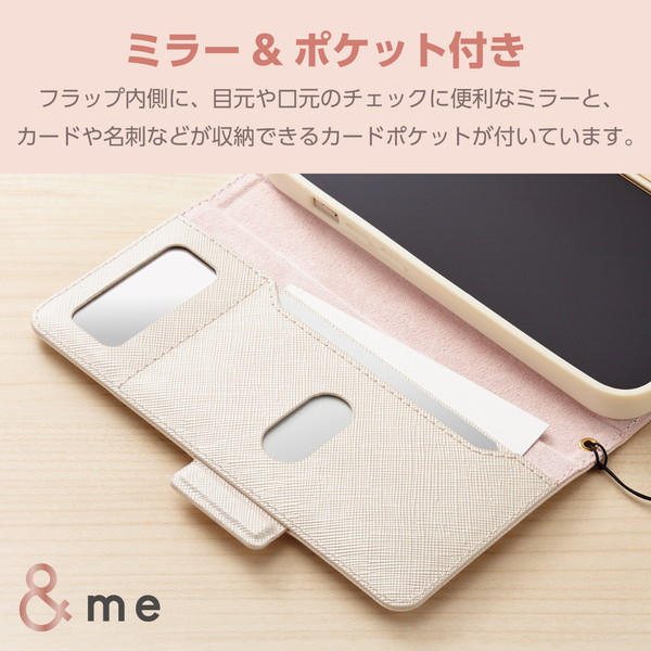 ELECOM ���쥳�� PM-A23CPLFJM2WH iPhone 15 Pro �ڎ��ގ������� ��Ģ�� �����դ� �؎ݎ����դ� &Me �Ύ܎��ġڥ���󥻥��Բġ��̳�ƻ����Υ�������Բġ�