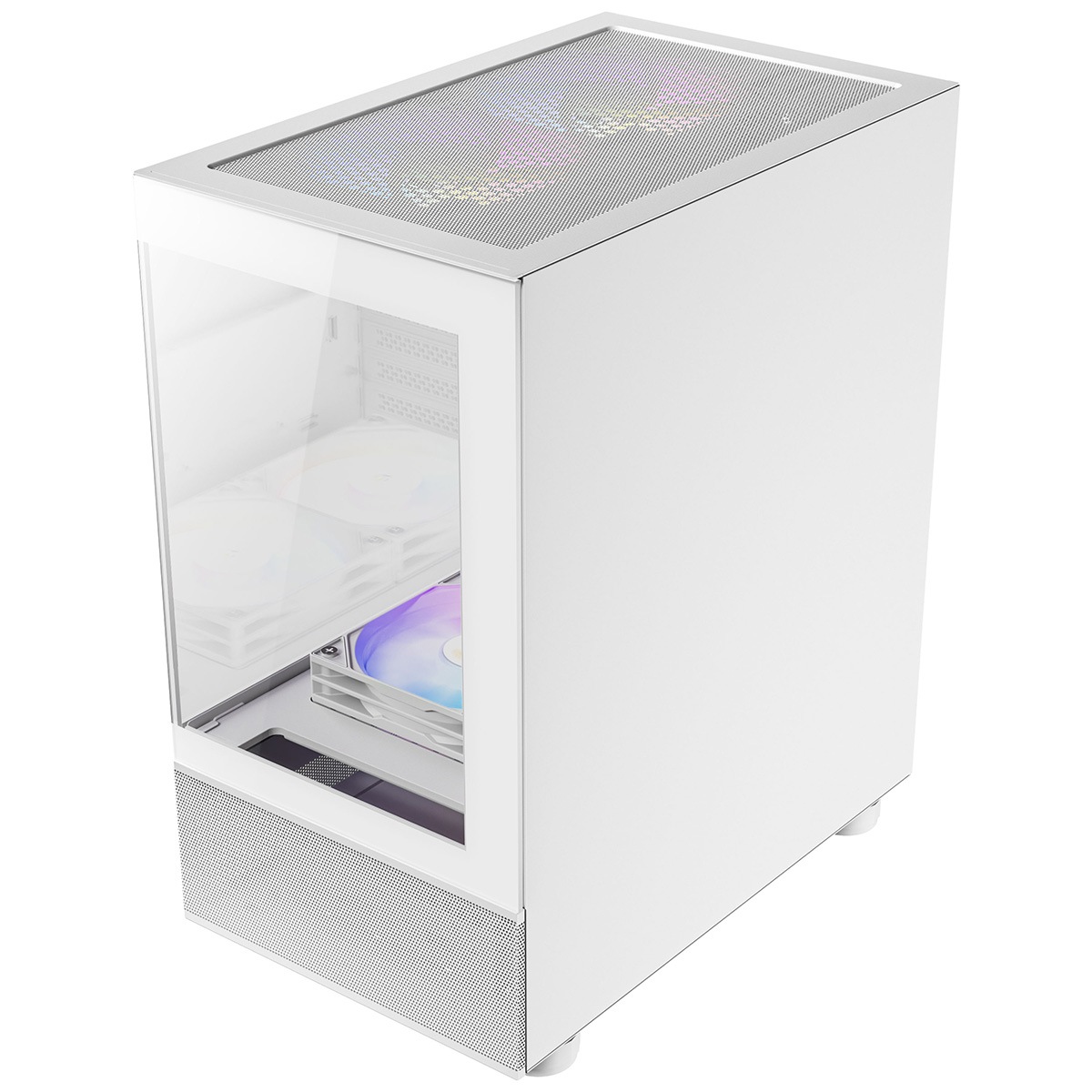 ANTEC ピラーレス式ミニタワーPCケース CX200M RGB Elite White 白 【キャンセル不可・北海道沖縄離島配送不可】