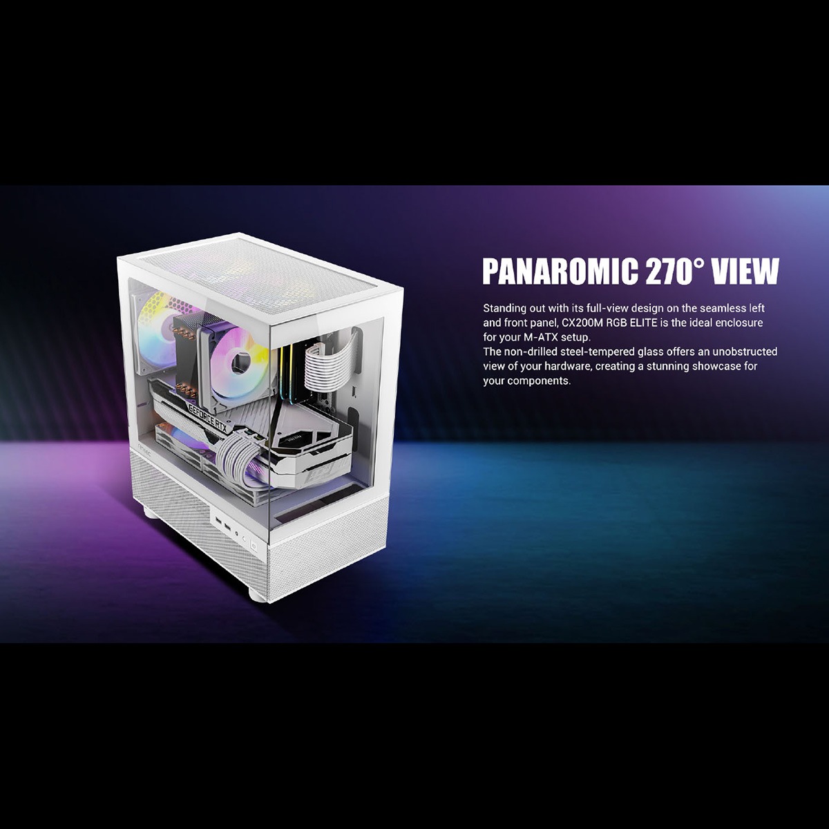 0761345100267 ANTEC ピラーレス式ミニタワーPCケース CX200M