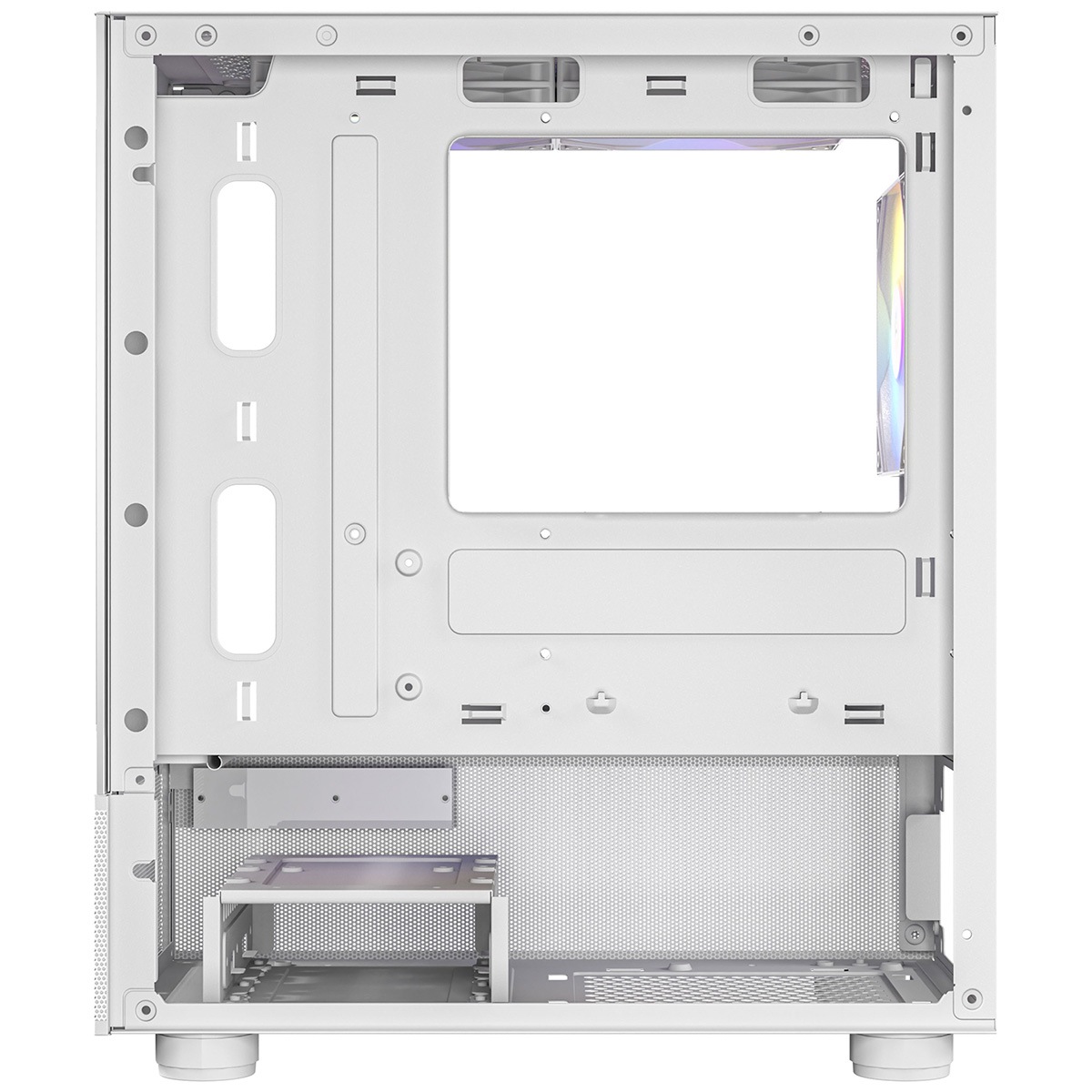 ANTEC ピラーレス式ミニタワーPCケース CX200M RGB Elite White 白 【キャンセル不可・北海道沖縄離島配送不可】