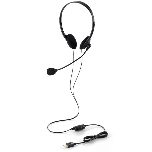 ELECOM ���쥳�� HS-HP01SUBK �إåɥۥ� �إåɥ��å� ̵�ظ��� �ޥ����դ� ͭ�� USB��³ ���ƥ쥪 ξ�� �����С��إå� ���� ���� �� Windows Mac Chrome ���б� �� �֥�å��ڥ���󥻥��Բġ��̳�ƻ����Υ�������Բġ�