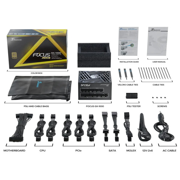 4711173878421 Seasonic PC電源 FOCUS GX-1000 ATX3 (V4) SRP-FGX102