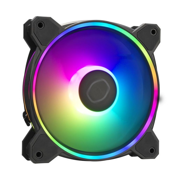 CoolerMaster �ǥ奢��롼��LED���꡼���ե��� MasterFan MF120 Halo2 3�ĥѥå� ��MasterFan MF120 Halo2 3in1�� MFL-B2DN-213P2-R2 �֥�å� ���ڥ���󥻥��Բġ��̳�ƻ����Υ�������Բġ�