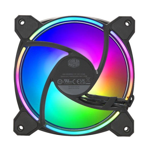 CoolerMaster �ǥ奢��롼��LED���꡼���ե��� MasterFan MF120 Halo2 3�ĥѥå� ��MasterFan MF120 Halo2 3in1�� MFL-B2DN-213P2-R2 �֥�å� ���ڥ���󥻥��Բġ��̳�ƻ����Υ�������Բġ�