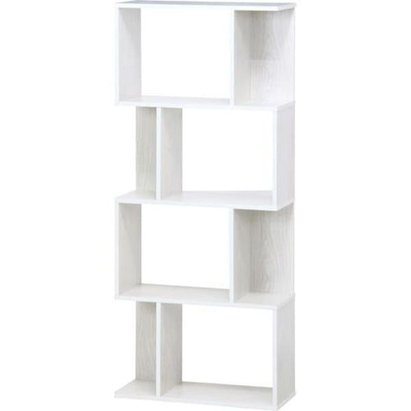 不二貿易 S型ディスプレイラック 4段 WHW BOOK SHELF 4 商品コード98715【代引・日時指定・キャンセル不可・北海道沖縄離島配送不可】 -お取リ寄せ-