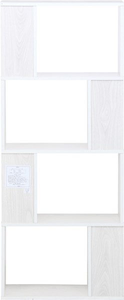 不二貿易 S型ディスプレイラック 4段 WHW BOOK SHELF 4 商品コード98715【代引・日時指定・キャンセル不可・北海道沖縄離島配送不可】 -お取リ寄せ-