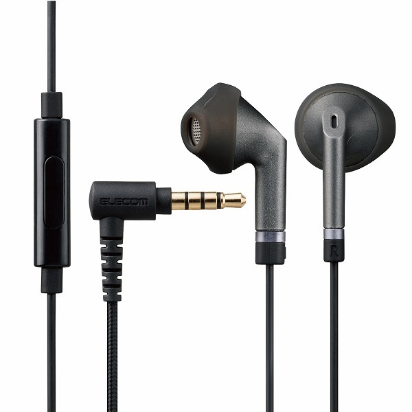 ELECOM ���쥳�� EHP-FS10IMBK ���Îڎ����ԎΎ� ���Ў����̎ߎݷ� ��3.5mm �ώ����� Fast Music FS10I 13.6mm�Ďގ׎��ʎގ� ���ѵ׎����̎ގ� �̎ގ׎��� �ڥ���󥻥��Բġ��̳�ƻ����Υ�������Բġ�