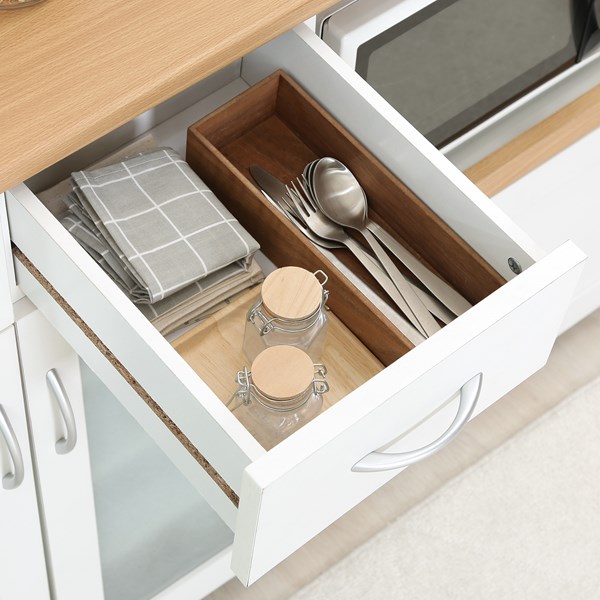 不二貿易 キッチンカウンター サージュ WH×NA 120幅(96820) 2019-1009-04 商品コード99523【代引・日時指定・キャンセル不可・北海道沖縄離島配送不可】 -お取リ寄せ-