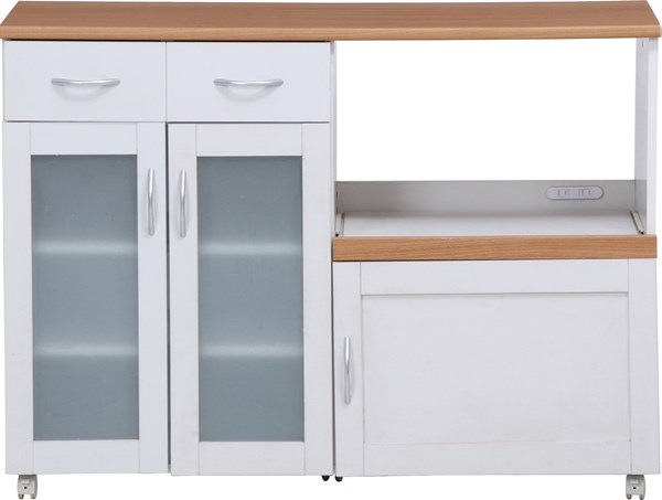 不二貿易 キッチンカウンター サージュ WH×NA 120幅(96820) 2019-1009-04 商品コード99523【代引・日時指定・キャンセル不可・北海道沖縄離島配送不可】 -お取リ寄せ-