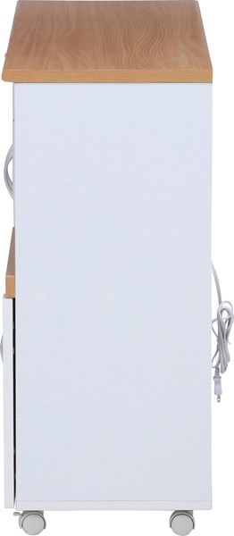 不二貿易 キッチンカウンター サージュ WH×NA 120幅(96820) 2019-1009-04 商品コード99523【代引・日時指定・キャンセル不可・北海道沖縄離島配送不可】 -お取リ寄せ-