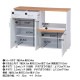 不二貿易 キッチンカウンター サージュ WH×NA 120幅(96820) 2019-1009-04 商品コード99523【代引・日時指定・キャンセル不可・北海道沖縄離島配送不可】 -お取リ寄せ-