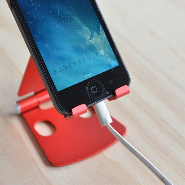 ミヨシ 折りたたみアルミスタンド ミニ レッド SST-13/RD