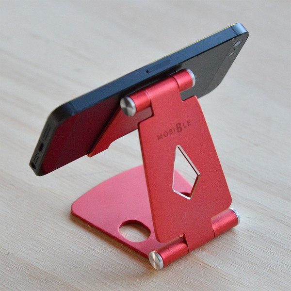 ミヨシ 折りたたみアルミスタンド ミニ レッド SST-13/RD