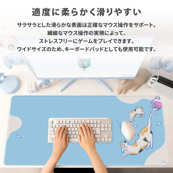 Pixio �ޥ����ѥå� PXMP042XXL Mouse Pad �ɡ��ʥ� PXMP042XXL-O  �磻�� ���襤�� ������� ��С��١��� PXMP XXL �礭�� �����ߥ󥰥ޥ����ѥå� ����饯���� �ͥ� �ǥ����ޥå� �ޥ����б� �ɿ� ���ߤ� PC�ޥåȡڥ���󥻥��Բġ��̳�ƻ����Υ�������Բġ�
