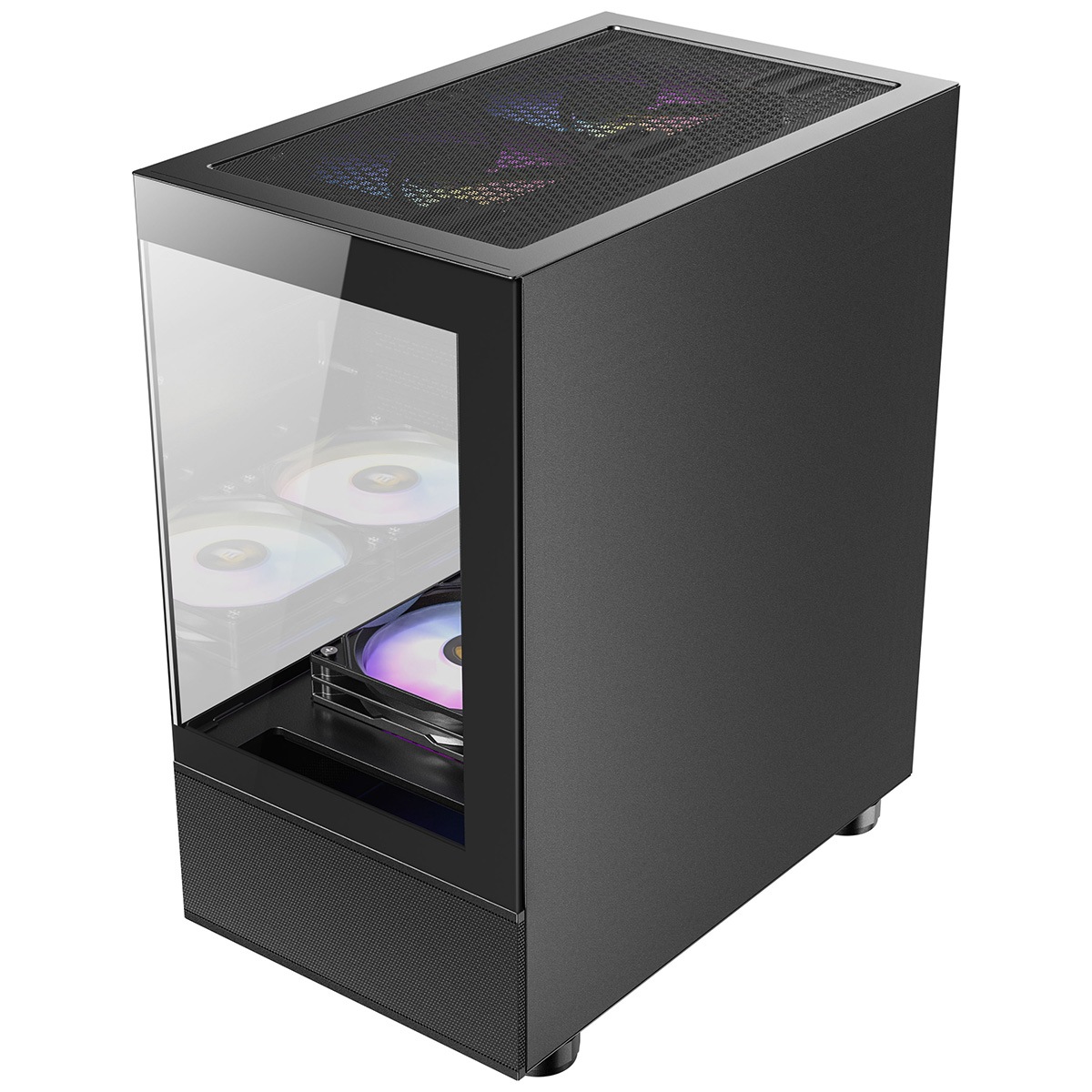 ANTEC ピラーレス式ミニタワーPCケース CX200M RGB Elite 黒 【キャンセル不可・北海道沖縄離島配送不可】