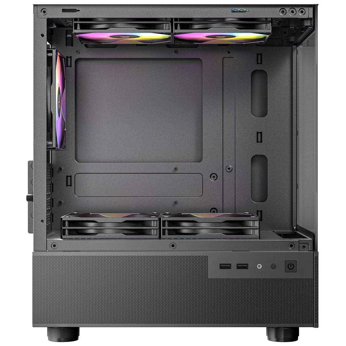 ANTEC ピラーレス式ミニタワーPCケース CX200M RGB Elite 黒 【キャンセル不可・北海道沖縄離島配送不可】