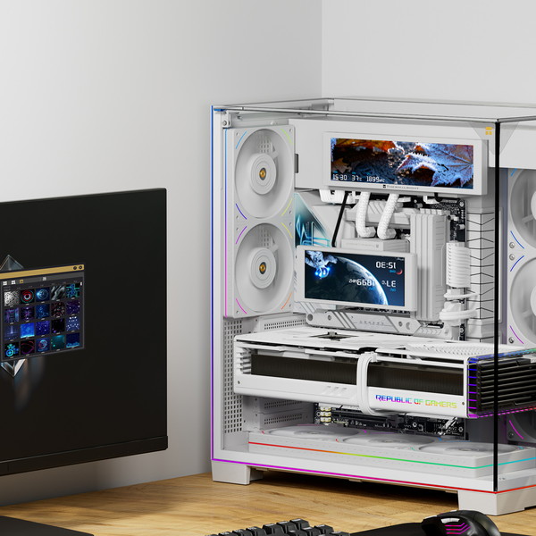 Thermalright 9.16インチIPSディスプレイ搭載ガジェット TH-TV916LCD-WH PCケースにマグネット設置可能 60Hzリフレッシュレート USB Type-A 解像度 : 1920×480 ホワイト Type-A Trofeo Vision 9.16 LCD white 【キャンセル不可・北海道沖縄離島配送不可】 -お取り寄せ-