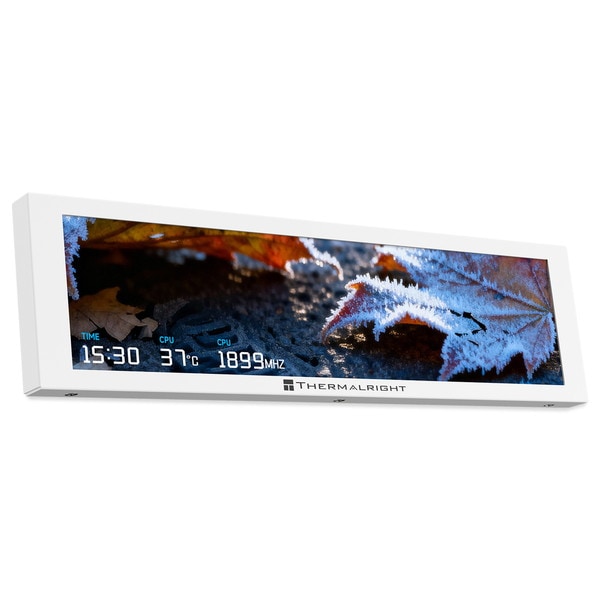 Thermalright 9.16インチIPSディスプレイ搭載ガジェット TH-TV916LCD-WH PCケースにマグネット設置可能 60Hzリフレッシュレート USB Type-A 解像度 : 1920×480 ホワイト Type-A Trofeo Vision 9.16 LCD white 【キャンセル不可・北海道沖縄離島配送不可】 -お取り寄せ-