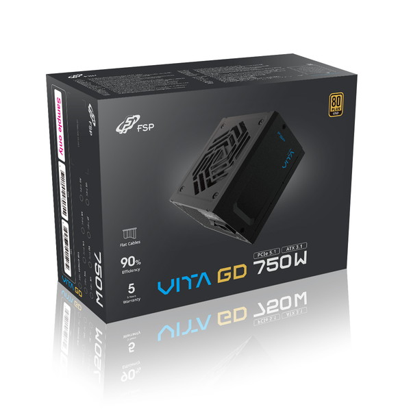 FSP PC�Ÿ� VITA GD 750W VITA-750GD 80PLUS GOLDǧ�� ATX3.1 �ڥ���󥻥��Բġ��̳�ƻ����Υ�������Բġ�
