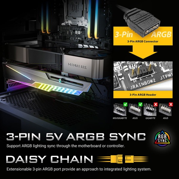 Antec GPU���ݡ��ȥ��ơ� Dagger ARGB �ۥ磻�� AT-HGPUH-ARGB-W GPU��170��270mm/�⤵40��65mm�б� ARGBȯ�� �ڥ���󥻥��Բġ��̳�ƻ����Υ�������Բġ�