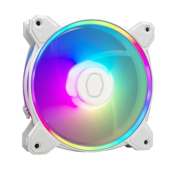 CoolerMaster �ǥ奢��롼��LED���꡼���ե��� MasterFan MF120 Halo2 ���ĥѥå� ��MasterFan MF120 Halo2 3in1 White Edition�� MFL-B2DW-213P2-R2 �ۥ磻�� ��ڥ���󥻥��Բġ��̳�ƻ����Υ�������Բġ�