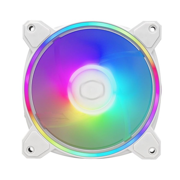 CoolerMaster �ǥ奢��롼��LED���꡼���ե��� MasterFan MF120 Halo2 ���ĥѥå� ��MasterFan MF120 Halo2 3in1 White Edition�� MFL-B2DW-213P2-R2 �ۥ磻�� ��ڥ���󥻥��Բġ��̳�ƻ����Υ�������Բġ�