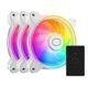CoolerMaster �ǥ奢��롼��LED���꡼���ե��� MasterFan MF120 Halo2 ���ĥѥå� ��MasterFan MF120 Halo2 3in1 White Edition�� MFL-B2DW-213P2-R2 �ۥ磻�� ��ڥ���󥻥��Բġ��̳�ƻ����Υ�������Բġ�