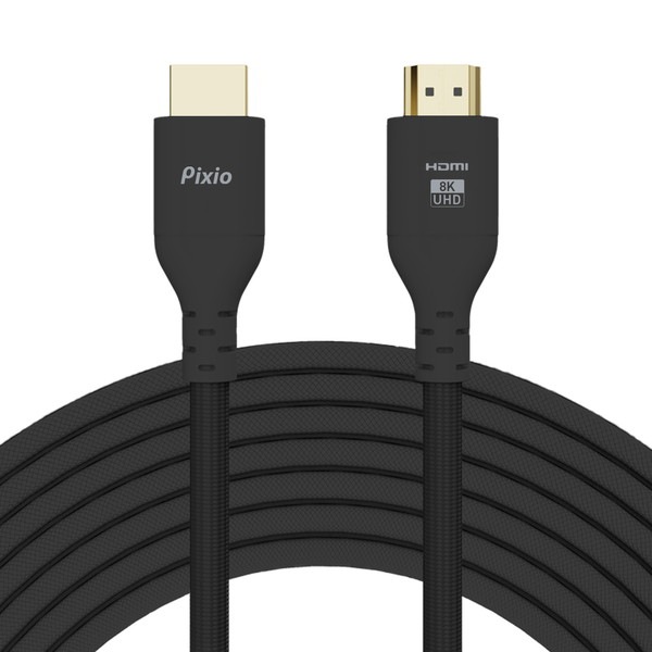 Pixio �����֥� PXH212B-O PXH212B Black �֥�å� HTMI�����֥�2.1 Ĺ��2m 8K�б� ����120Hz HDR�б� �ڥ���󥻥��Բġ��̳�ƻ����Υ�������Բġ�