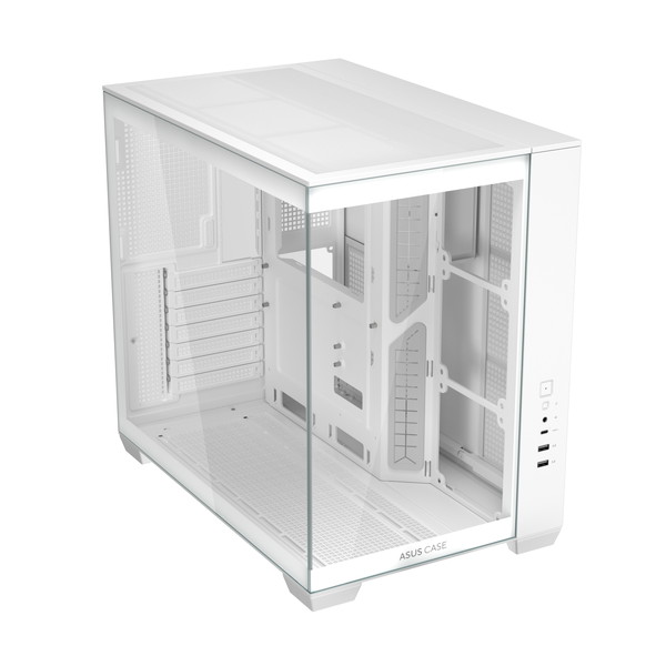 ASUS PCケース ATX Micro-ATX Mini-ITX A32 WHITE 最大420mmのGPUに対応 ピラーレスデザイン:フロントとサイドに強化ガラスパネル採用 メインチャンバーを遮ることなく鑑賞可能 デュアルチャンバー設計:A32内部2つのチャンバーに分割 CPUとグラフィックスカードそれぞれに独立した冷却ゾーン【キャンセル不可・北海道沖縄離島配送不可】