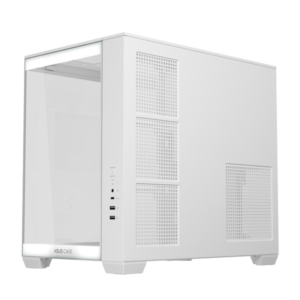 ASUS PCケース ATX Micro-ATX Mini-ITX A32 WHITE 最大420mmのGPUに対応 ピラーレスデザイン:フロントとサイドに強化ガラスパネル採用 メインチャンバーを遮ることなく鑑賞可能 デュアルチャンバー設計:A32内部2つのチャンバーに分割 CPUとグラフィックスカードそれぞれに独立した冷却ゾーン【キャンセル不可・北海道沖縄離島配送不可】