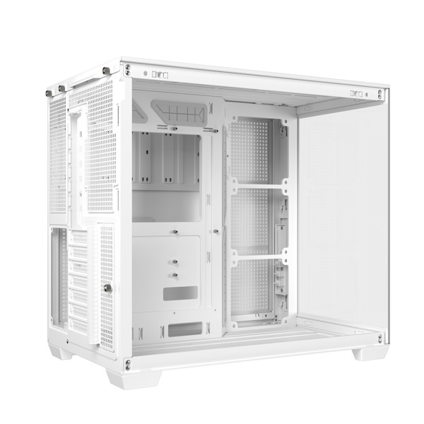 ASUS PCケース ATX Micro-ATX Mini-ITX A32 WHITE 最大420mmのGPUに対応 ピラーレスデザイン:フロントとサイドに強化ガラスパネル採用 メインチャンバーを遮ることなく鑑賞可能 デュアルチャンバー設計:A32内部2つのチャンバーに分割 CPUとグラフィックスカードそれぞれに独立した冷却ゾーン【キャンセル不可・北海道沖縄離島配送不可】