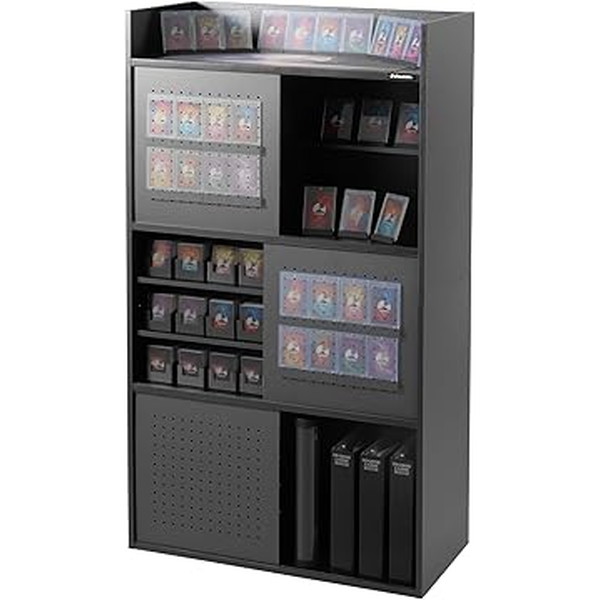 Bauhutte バウヒュッテ トレカ収納ラック BHS-0375TR トレカ 約3万枚対応 大容量収納 ディスプレイ コレクションケース ファイル マグネット対応 【代引・日時指定・キャンセル不可・北海道沖縄離島配送不可】 -メーカー直送- ※メーカー在庫欠品中