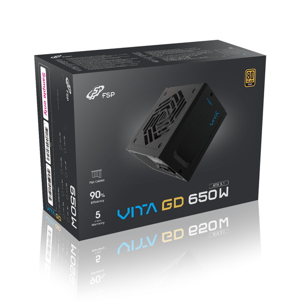FSP PC�Ÿ� VITA GD 650W VITA-650GD 80PLUS GOLDǧ�� ATX3.1 �ڥ���󥻥��Բġ��̳�ƻ����Υ�������Բġ�