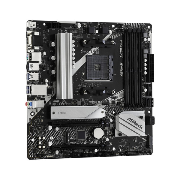 ASRock �ޥ����ܡ��� A520M Pro4 Socket AM4 AMD A520 MicroATX DDR4 �������å� �ޥ��� �ڥ���󥻥��Բġ��̳�ƻ����Υ�������Բġ�