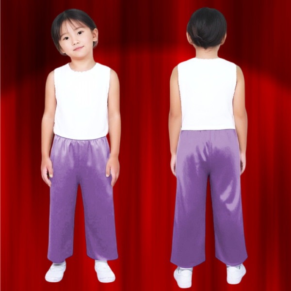 ARTEC アーテック ソフトサテン ズボン J 紫 品番 18566 運動会・発表会・イベント 【キャンセル不可・北海道沖縄離島配送不可】 -お取り寄せ-