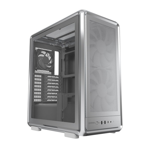 CoolerMaster PCケース ミドルタワーケース MF500M-SHNN-S00 (MasterFrame 500 Mesh Silver)【キャンセル不可・北海道沖縄離島配送不可】
