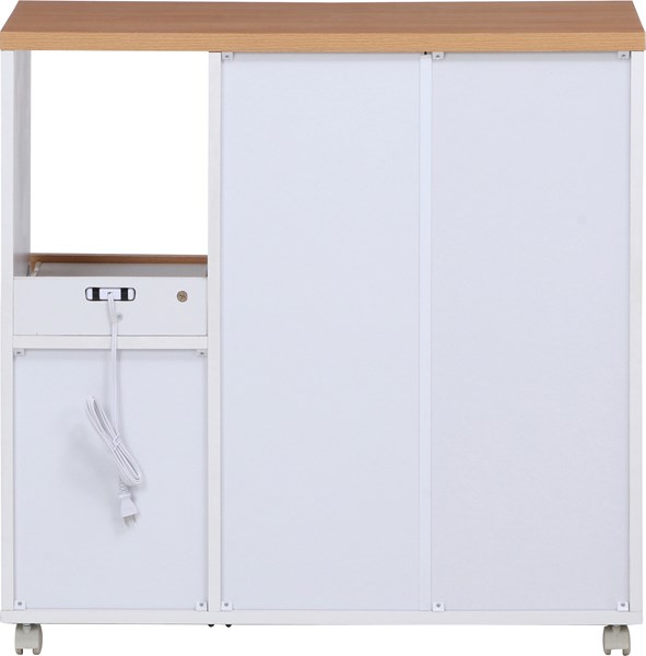 不二貿易 キッチンカウンター サージュ WH×NA 90幅(96819) 2019-1009-03 商品コード99522【代引・日時指定・キャンセル不可・北海道沖縄離島配送不可】 -お取リ寄せ-