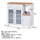 不二貿易 キッチンカウンター サージュ WH×NA 90幅(96819) 2019-1009-03 商品コード99522【代引・日時指定・キャンセル不可・北海道沖縄離島配送不可】 -お取リ寄せ-