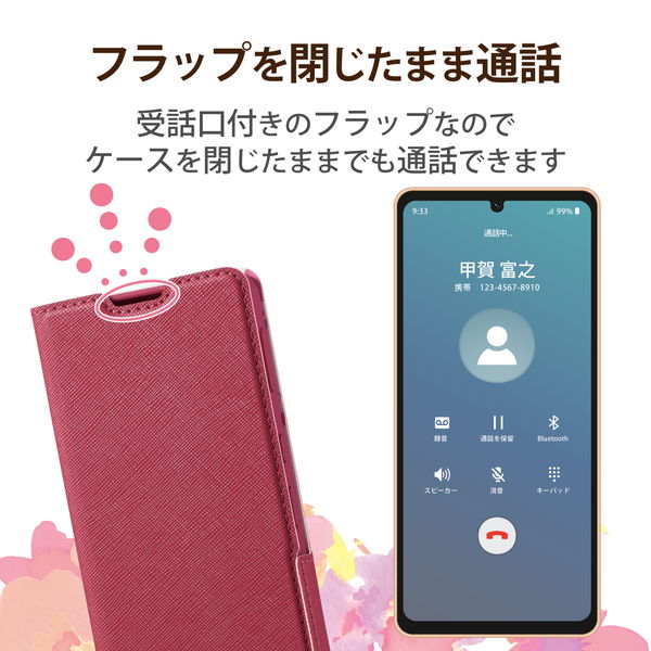 ELECOM ���쥳�� PM-S221PLFUJPND AQUOS sense6s ( SHG07 ) / sense6 ( SH-54B SHG05 ) ������ ���С� �쥶�� TPU ��Ģ�� �ޥ��ͥå� �׷�ۼ� ���� ���� ���ȥ�åץۡ����� ���� �ǥ����ץԥ󥯡ڥ���󥻥��Բġ��̳�ƻ����Υ�������Բġ�
